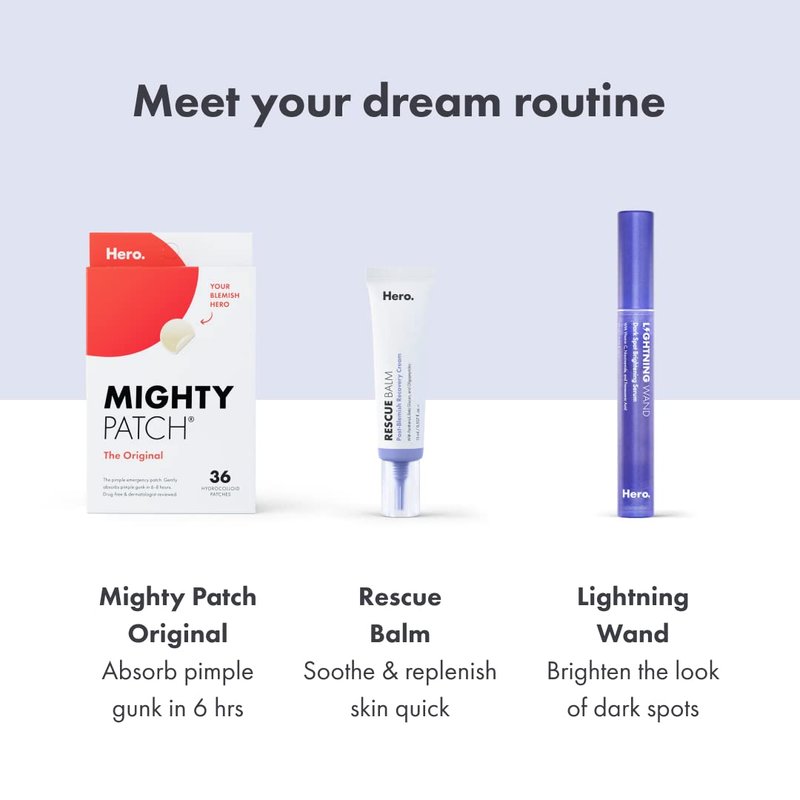 Hero Cosmetics Rescue Balm Post-Blemish Recovery Cream - Intensive Nourishing and Calming for Dry, Red-Looking Skin - Dermatologist Tested (15 ml, 0.5 fl. oz)