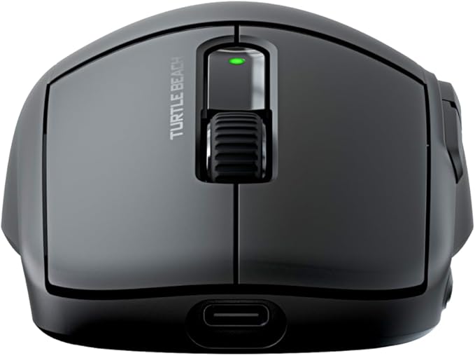 Turtle Beach Burst II Air Wireless Gaming Mouse - 47g Ultra Lightweight, Optical Switches, 26000 DPI Optical Sensor, 120-hour Rechargeable Battery, Symmetrical Design, Bluetooth, USB-C Cable – Black