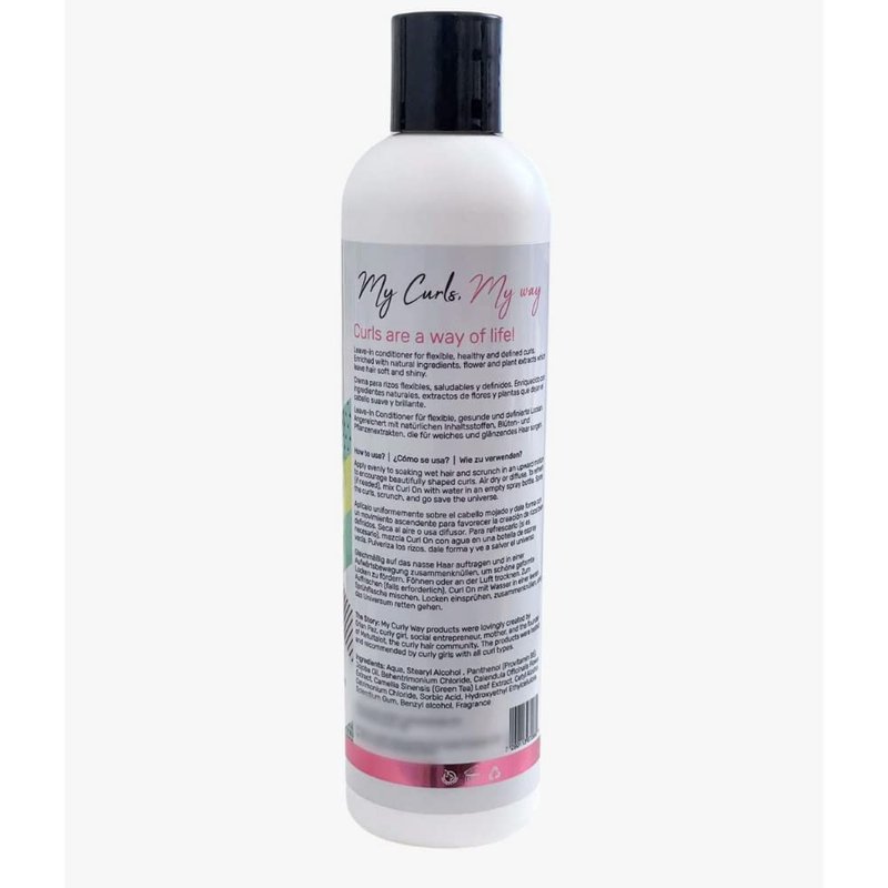 Leave In Conditioner for Curly Hair - Nourishing Fruit & Flower Extracts | 10 Oz Vegan Curl Moisturizer Cream