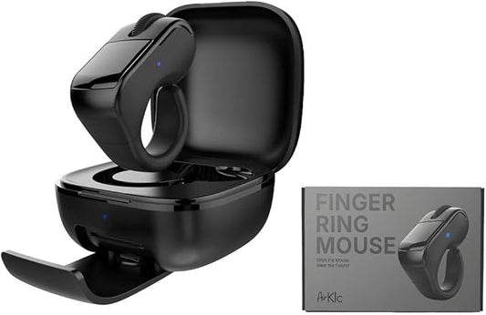 INSTAWOW AirKlc Finger Ring Mouse, Bluetooth Touchpad, Cursor Control, Video Scroll, Compatible with PC, Laptop, Mobile, Tablet