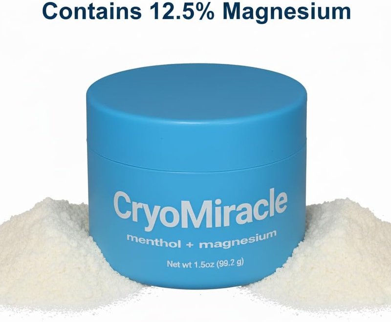 Cooling Relief Cream - Menthol & Magnesium for Soothing Muscle Discomfort