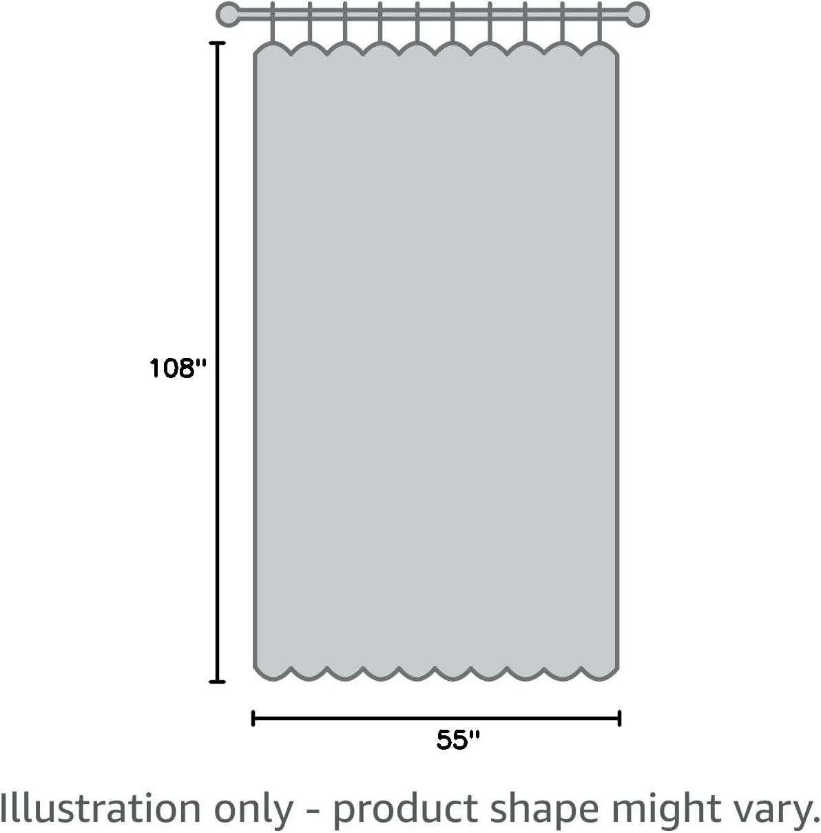 NICETOWN Room Darkening Curtain Panels - Thermal Insulated | 55" W x 108" L | Greyish White, Perfect for Bedrooms & Nurseries