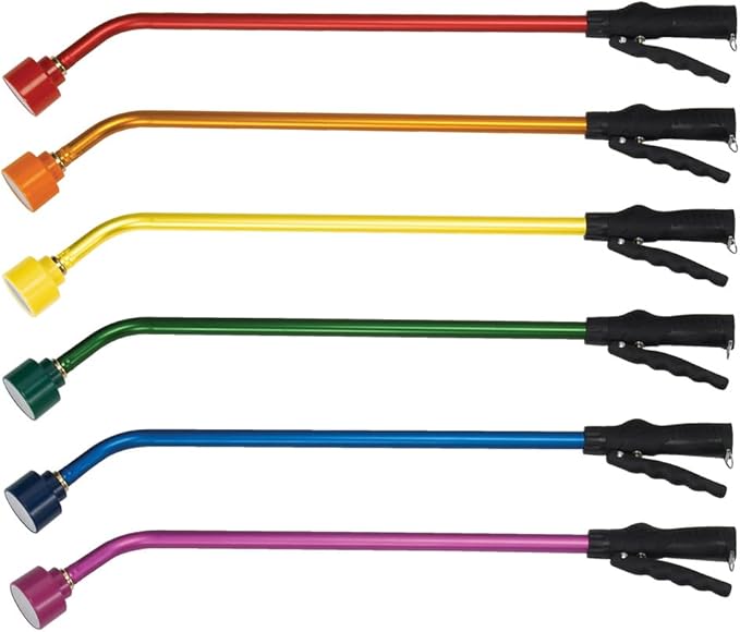 Dramm Touch-N-Flow Rain Wand â 30â Long, Blue â Full Watering Flow with Trigger-Style Shut-Off Valve & Lock â High-Flow, Gentle Spray for Gardens, Hanging Baskets & Flowerbeds