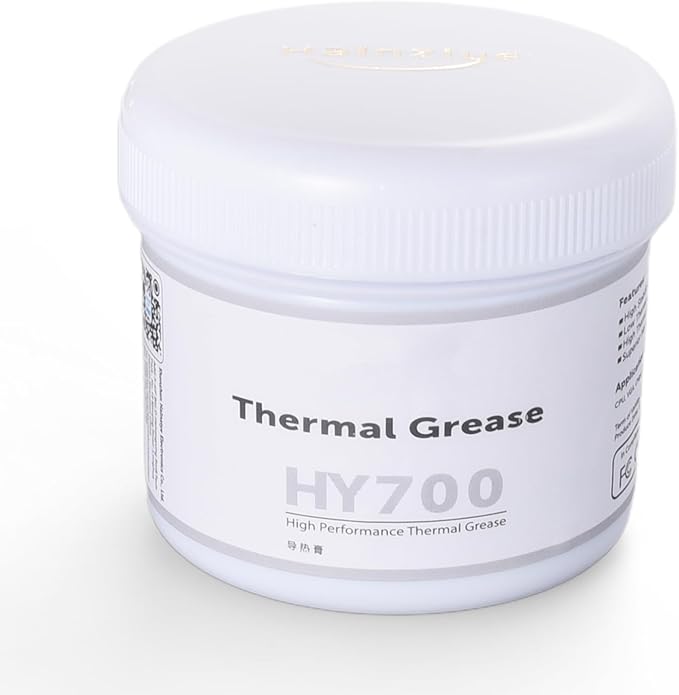 HY500-200g CPU Thermal Heatsink Grease Paste Compound Thermal Conductivity: >1.93W/m-k Carbon Based High Performance for CPU PC GPU -200 Grams