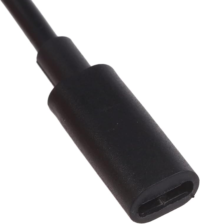 USB-C Extension Cable with Inline On/Off Switch - 8In Power Control for Monitors, Printers and Gaming | Gold-Plated Connectors and 4K Video Support (Black)