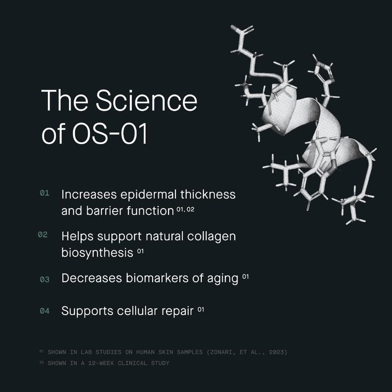 OneSkin FACE OS-01 Peptide Topical Supplement MINI | Skin Longevity Age Reversal Moisturizer | Safe for Sensitive Skin, Fragrance-Free, 15 mL / 0.5 oz