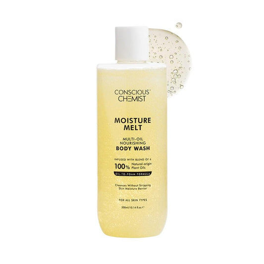Conscious Chemist® Multi-Oil Body Wash Shower Gel | 300ml | Moisturizing Body Wash for Men & Women | Hydrates Dry Skin, Enhances Glow & Softness | Gentle Formula, Suitable for All Skin Types