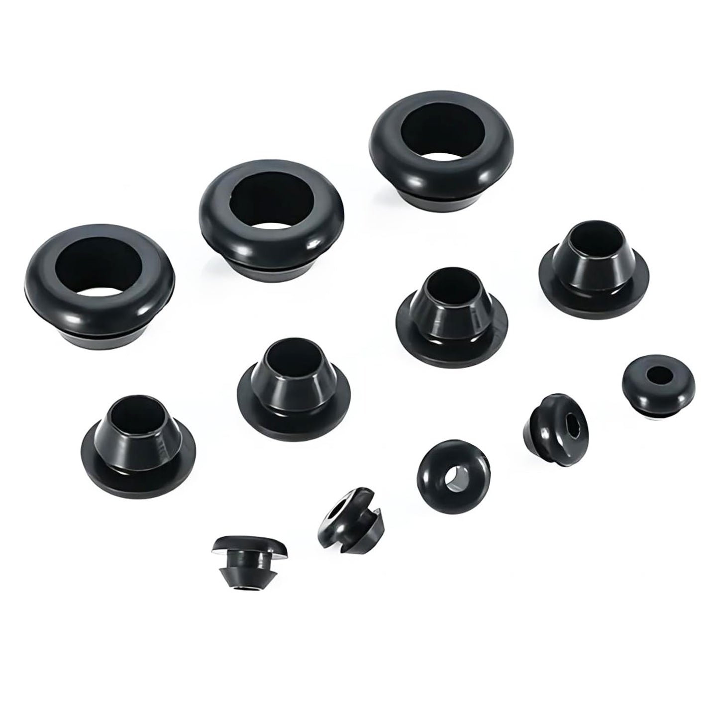 Qrity 20 PCS Rubber Grommets Cable Railing, Car Grommet, Cable Railing Protective Sleeves for Metal Posts, ID 14mm Mount Dia 17mm