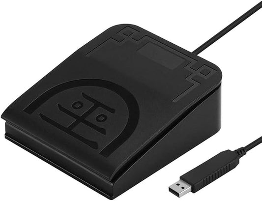 iKKEGOL Upgraded USB Single Foot Pedal Optical Switch Control One Key Program Computer Keyboard Mouse Game Action HID