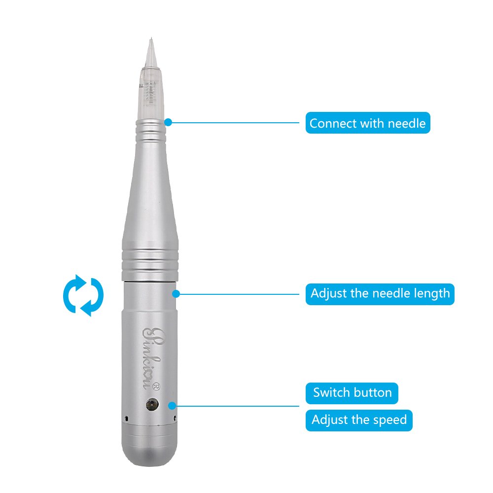 Pinkiou Permanent Makeup Machine MicroPigmentation Pen Hair Stroked Eyebrow Professional Microblading Pen Machine For EyeBrow Eyeline Lip Brow Lamination