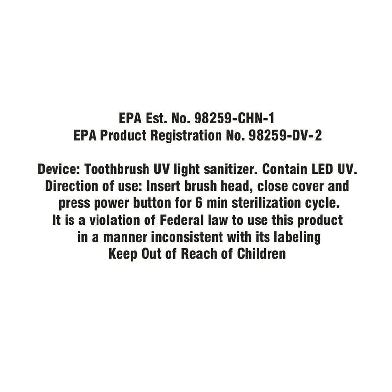 Wagner & Stern UV Toothbrush Sanitizer. Rechargeable Battery, 3D Design, Compatible with All Brush Heads.