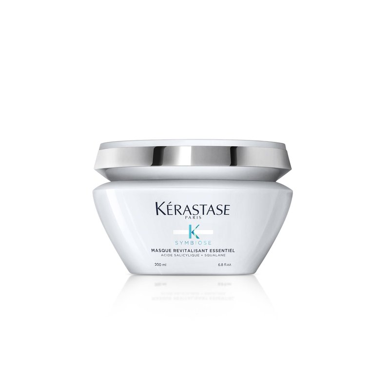 Kerastase Symbiose Hydrating Hair Mask, Revitalisant Essentiel | Deeply Hydrates and Strengthens Dry Hair | For Dry and Dandruff-Prone Hair and Scalp | 6.8 Fl Oz