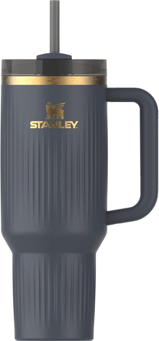STANLEY Quencher H2.0 Tumbler - 40 oz Insulated Stainless Steel Cup with Handle & Straw | BPA-Free | Fluted Twilight
