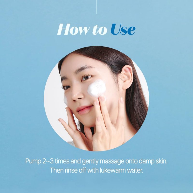 Etude SoonJung pH 6.5 Whip Cleanser - Gentle Micro Foaming Face Wash for Sensitive Skin | 8.45 Fl Oz