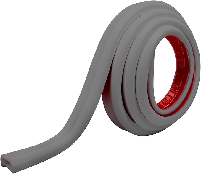 TV Cord Hider – Flexible Wall Cord Cover Slim Design Silicone Cable Raceway - Self Adhesive, Cut to Size Design for Hiding Wires on Wall - Clean Home Setup Cable Concealment (Grey, 6 Feet)