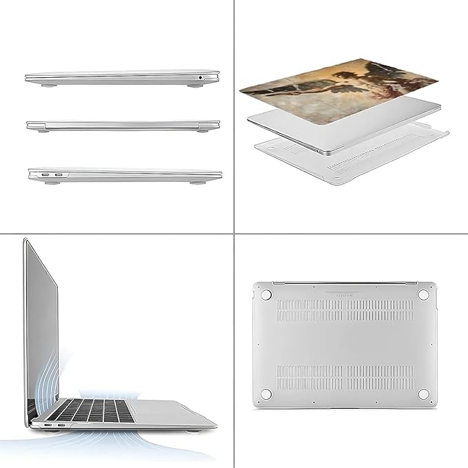 COTAIL Compatible with MacBook Air 13.3 13.6 Inch Case 2022 2021 2020 2019 Plastic Hard Shell Case Cover,13.3 Pro(A1706/A1708/A1989/A2159/A2289/A2338), Greek Fresco Apollo