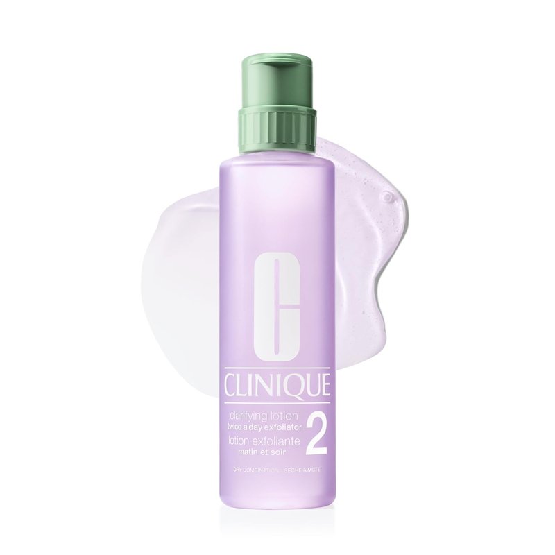 Clinique 3-Step Clarifying Lotion | Exfoliating Toner with Witch Hazel for Dry Combination Skin - 6.7 Fl Oz