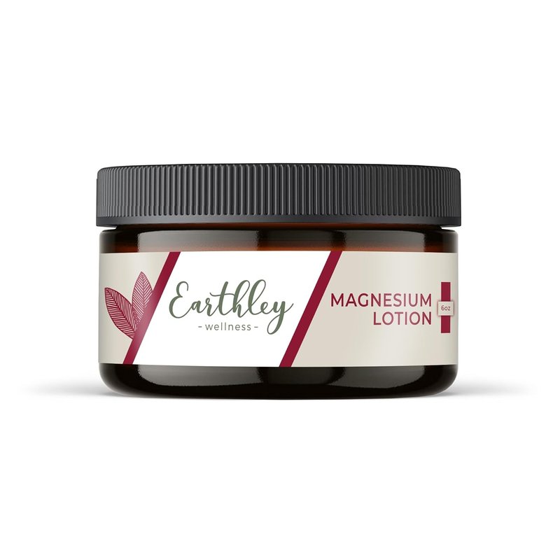 Magnesium Lotion - Original Lavender Body Cream for Relaxation & Muscle Recovery | 6oz Natural Formula with Beeswax & Mango Butter