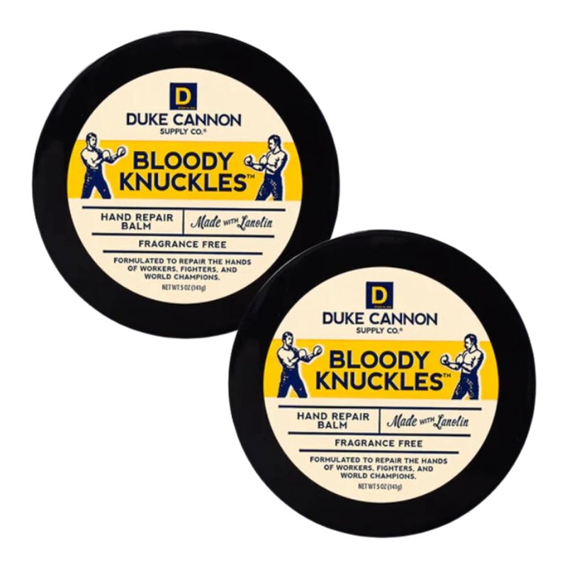 Duke Cannon Hand Repair Balm - Unscented Moisturizer for Dry, Cracked Skin | 5 oz. (2 Pack)