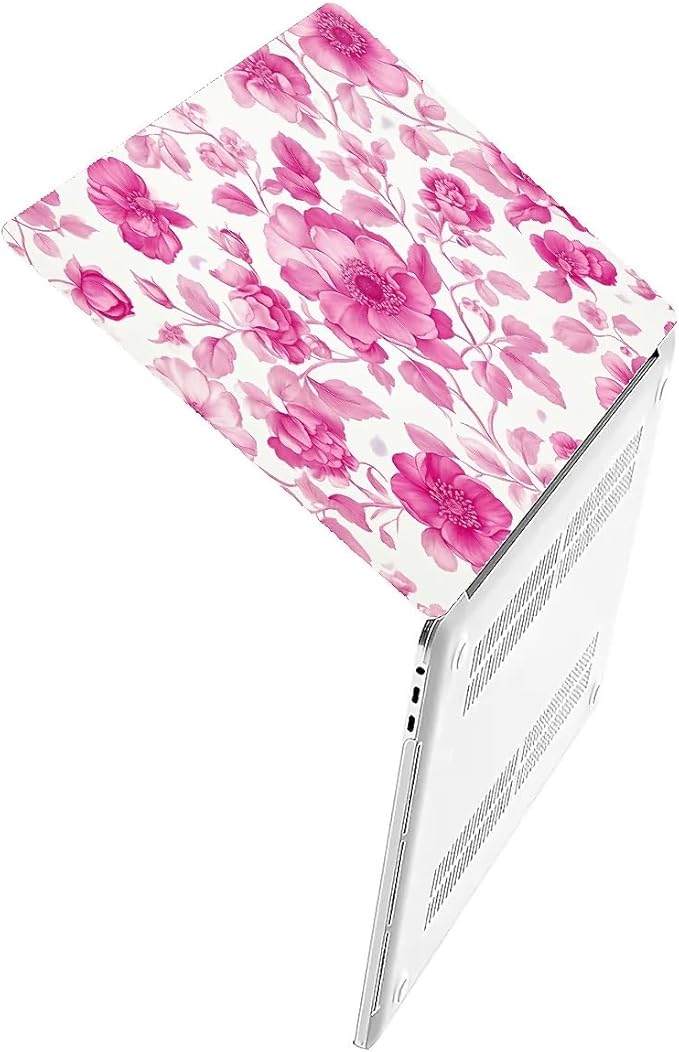 COTAIL Compatible with MacBook Air 13.3 13.6 Inch Case 2022 2021 2020 2019 Plastic Hard Shell Case Cover,13.3 Pro(A1706/A1708/A1989/A2159/A2289/A2338), Pink Vintage Floral