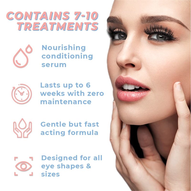 Lash Lift Kit for Eyelash Perm | Professional Instant Perming, Lifting & Curling for Eyelashes | Semi-Permanent Salon & DIY Home Use | Upgraded Glue | Includes Eye Shields, Pads, and Accessories