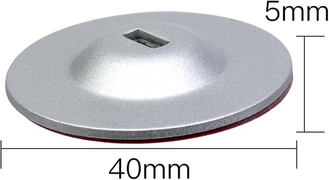 I3C Anchor Plate Adhesive Security Plate, Laptop Lock Plate with Slot, Universal Lock Plate for Laptop, Monitor, Smart Phone,Tablet, Other Electronic Products 4 Pack (Silver)