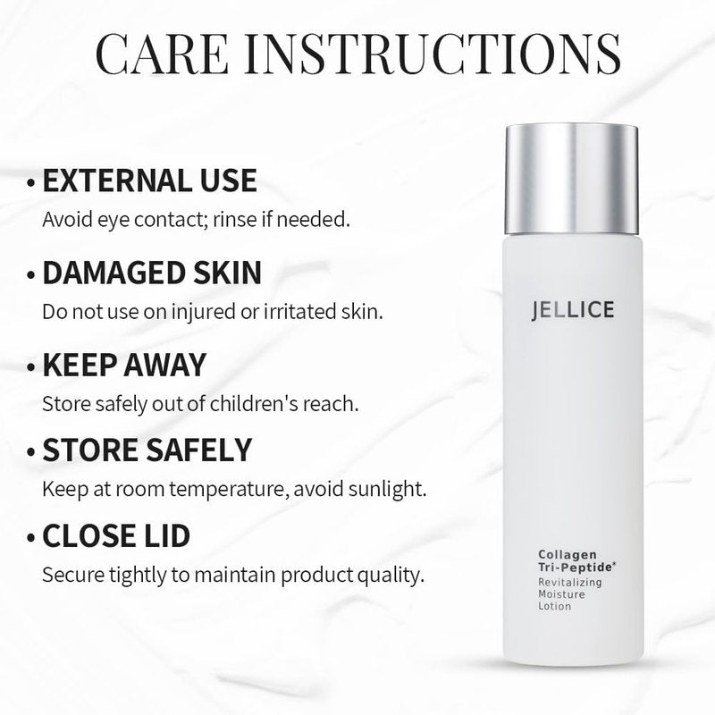 JELLICE Firming & Hydrating Collagen Lotion for Face & Neck – Lightweight Japanese Skincare with Tripeptides, Hyaluronic Acid & Niacinamide – Smooths, Tones & Softens – 4.06 fl oz