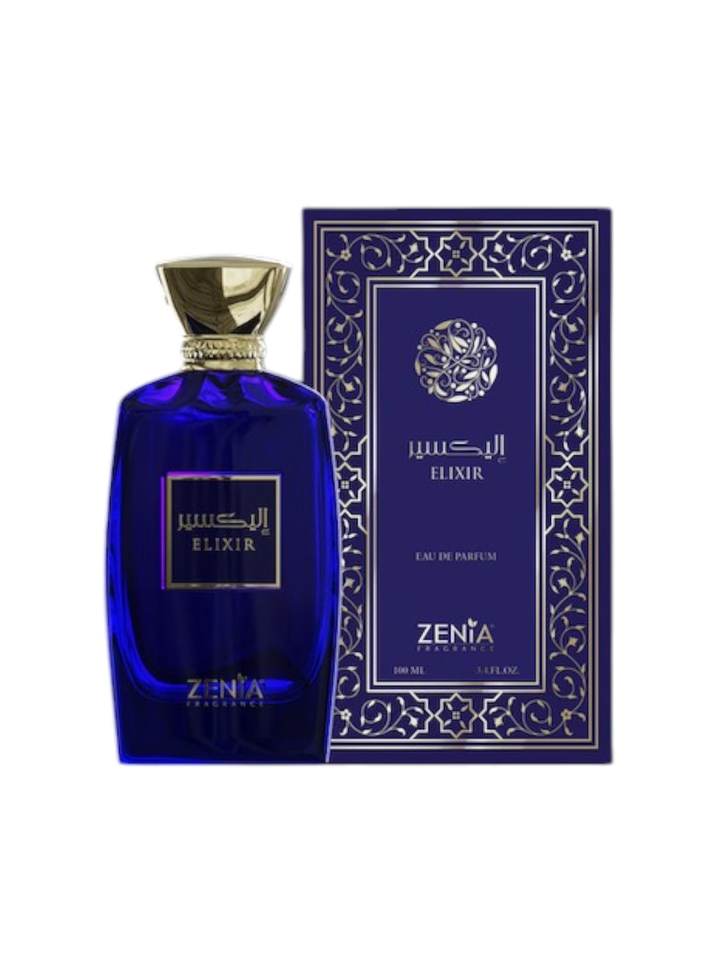Zenia Elixir Eau de Parfum EDP Spray – 3.4oz / 100ml | Long Lasting Fresh Spicy Sweet Fragrance with Lavender, Mint, Vanilla & Honey