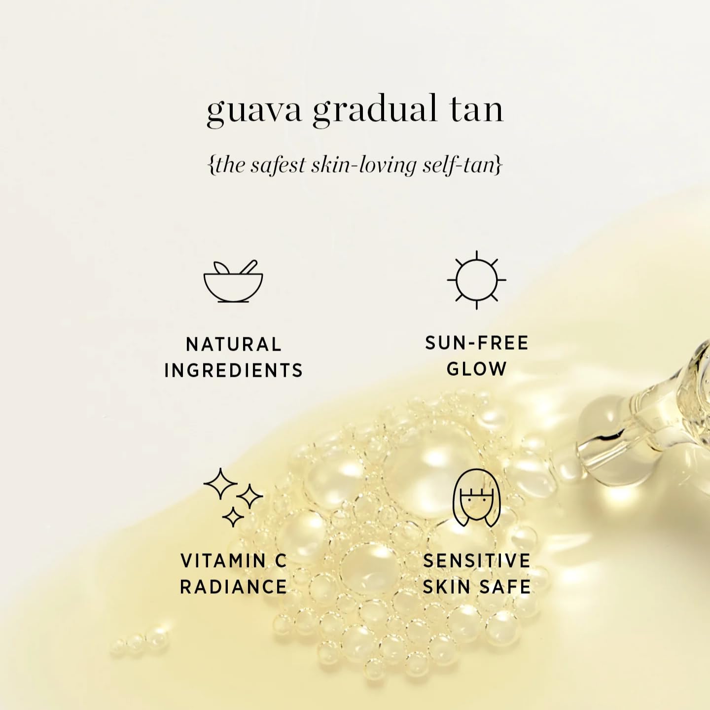 Ere Perez - Guava Gradual Tan | Illuminate + Even Skin Tone Without Streaks | Vitamin C + Aloe | Vegan, Cruelty-Free, Clean Beauty Safe for All Skin Types (1 fl oz | 30 ml)