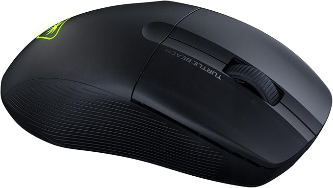 Turtle Beach Pure Air Wireless RGB Gaming Mouse, Ultra-Light 54g Ergonomic Design, 26000 DPI Optical Sensor, 125-Hour Rechargeable Battery, Dual Wireless + Bluetooth, Titan Optical Switches – Black