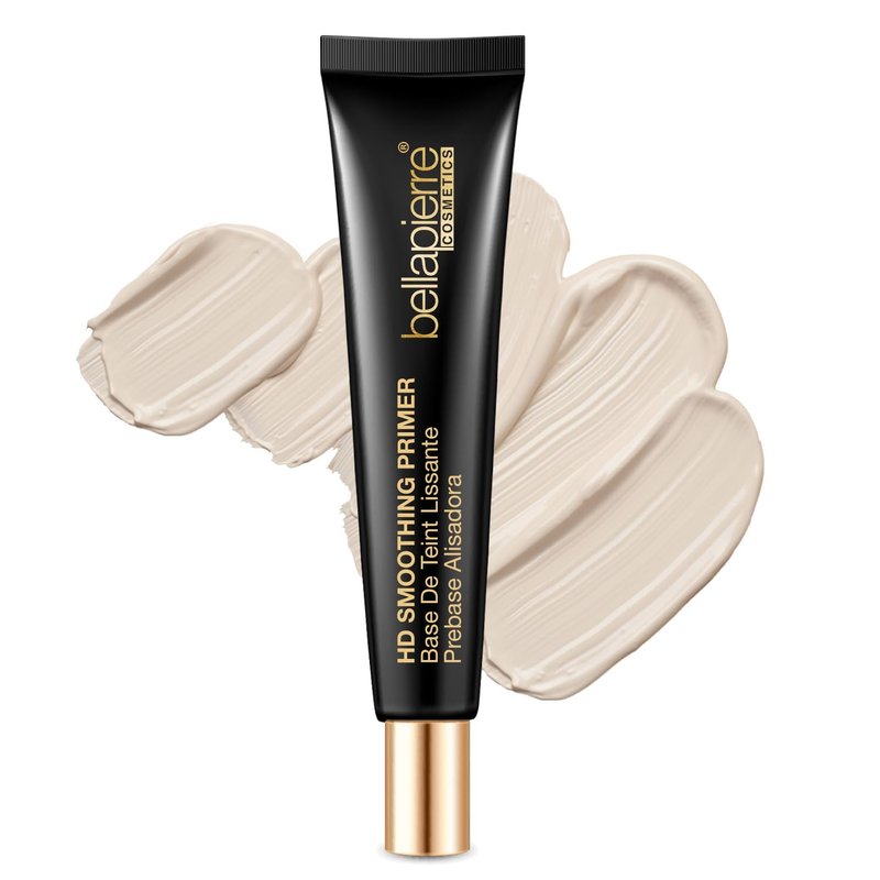 Bellapierre HD Smoothing Primer – Matte Makeup Base, Pore-Refining Face Primer, Lightweight Silky Texture, Reduces Shine, Non-Toxic & Paraben-Free – 1 oz