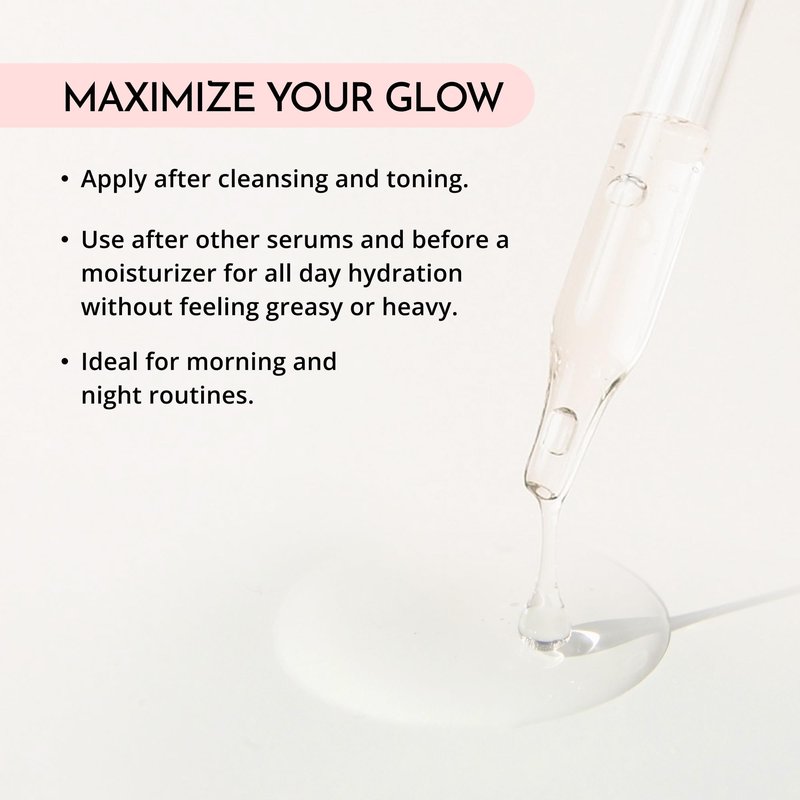 MAELOVE Hydrator Hyaluronic Acid B5 Serum with Resveratrol for Instantly Dewy Glow, Fills Fine Lines, Lightweight and Non Greasy, 1.0 fl oz
