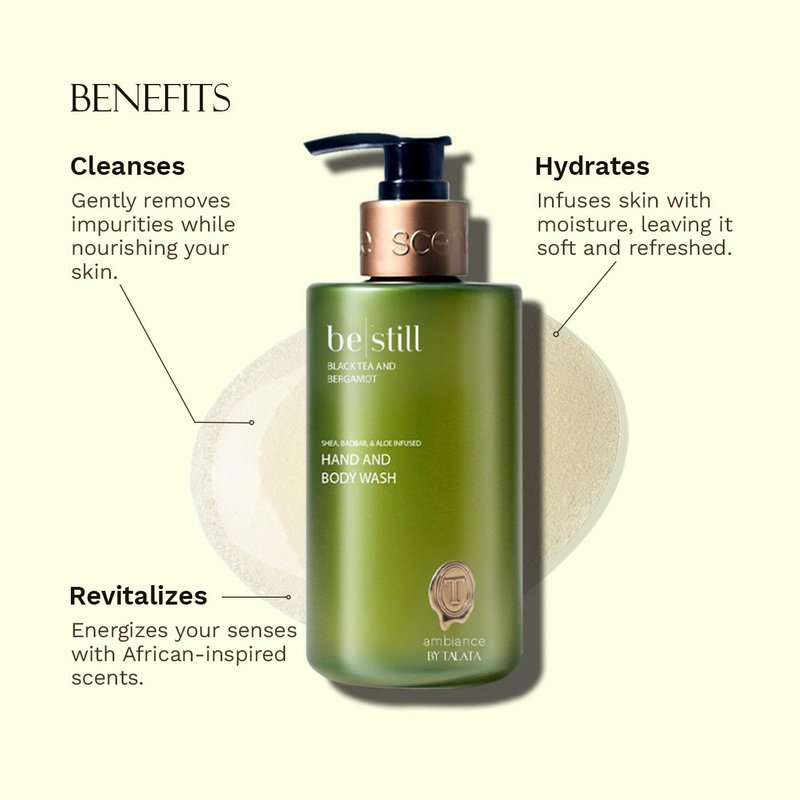 Ambiance by Talata Hand & Body Wash - Shea, Baobab & Aloe Infused - BE-LONG (Myrrh & Amber)