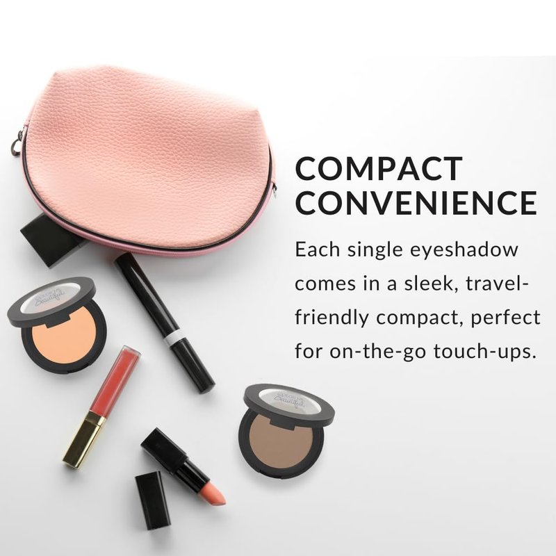 Color Me Beautiful Color Pro Single Eyeshadow, Full Pigment and Long-Lasting Pressed Powder, Cruelty-Free