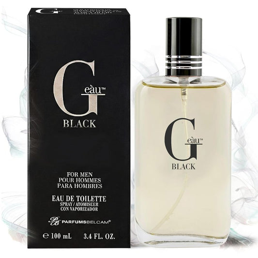 Black Eau De Toilette Spray for Men - 100 mL Long-Lasting Fresh Aquatic & Spicy Fragrance with Sandalwood & Patchouli