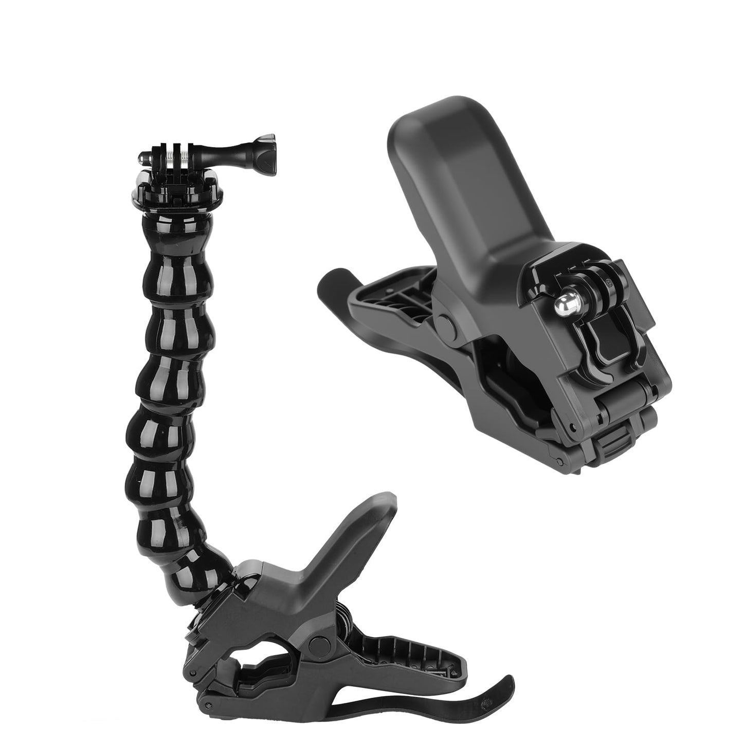 NEEWER Flexible Clamp Mount Compatible with GoPro DJI Action Cameras, Jaw Flex Super Clamp Holder, Desk Pole Clip Mount with Tube & Adapter Accessories for Photography & Video Recording, GP-80