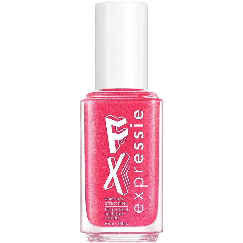 essie Expressie FX Quick-Dry Vegan Nail Polish, Red Glow Top Coat, Ethereal Glow, 0.33 fl oz
