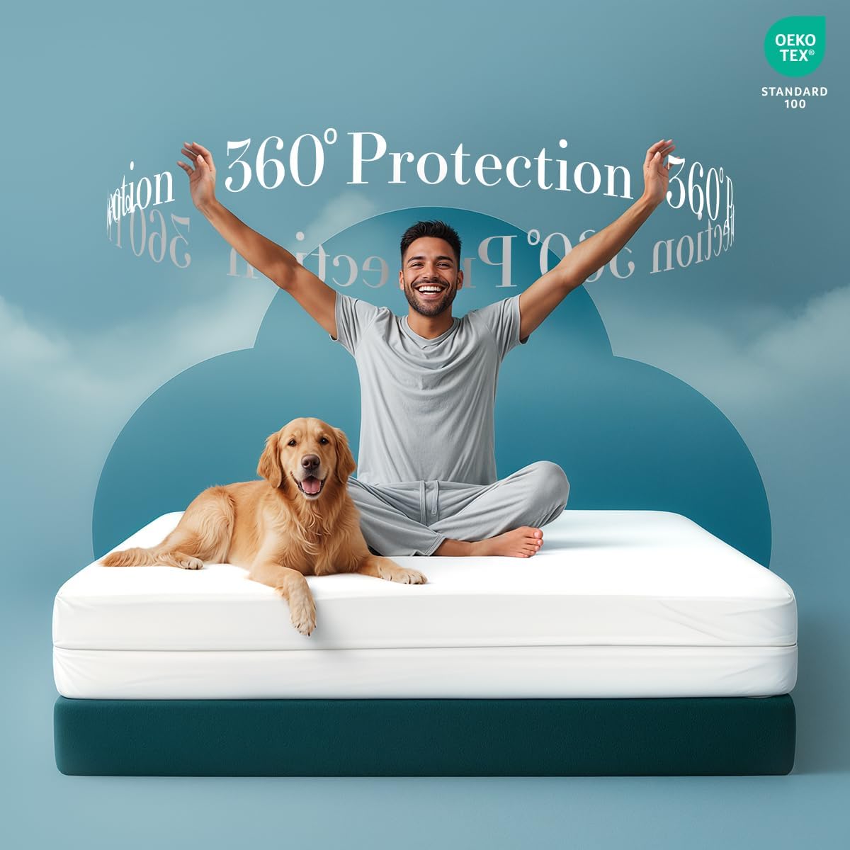 Utopia Bedding Waterproof Mattress Protector - Full XL Size | Bed Bug & Dust Mite Proof Encasement