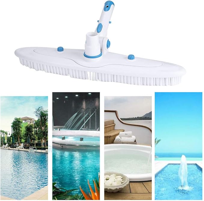 Pool Cleaning Suction Brush, Plastic Swimming Cleaning Tool, Pool Equipment Accessories for Inground Above Ground Pools