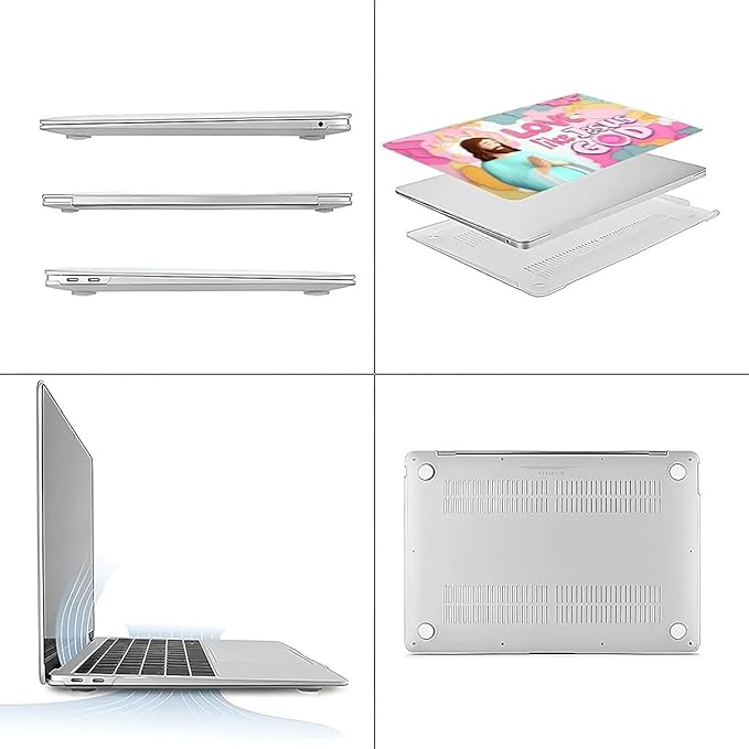 COTAIL Compatible with MacBook Air 13.3 13.6 Inch Case 2022 2021 2020 2019 Plastic Hard Shell Case Cover,13.6 Air (A2681) M2 2022, Jesus