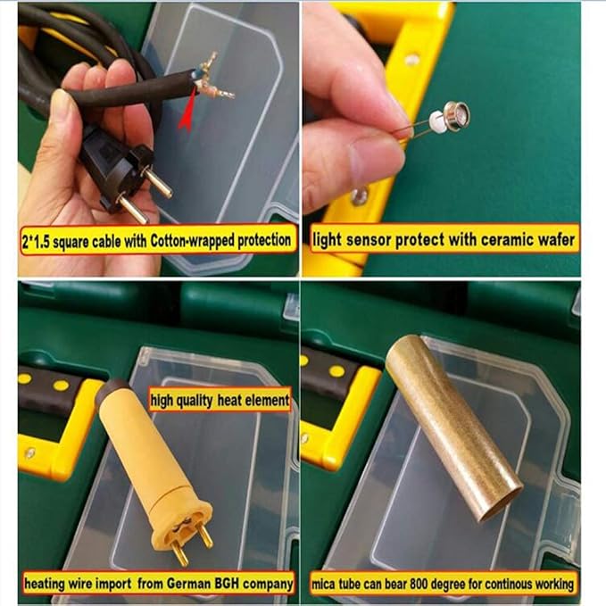 110V 1600W Intelligent Automatic Cooling Plastic Welder, Hot Air Gun For TPO/PVC Single Ply Roofing, Tarpaulin and Banners Welding Heat Gun