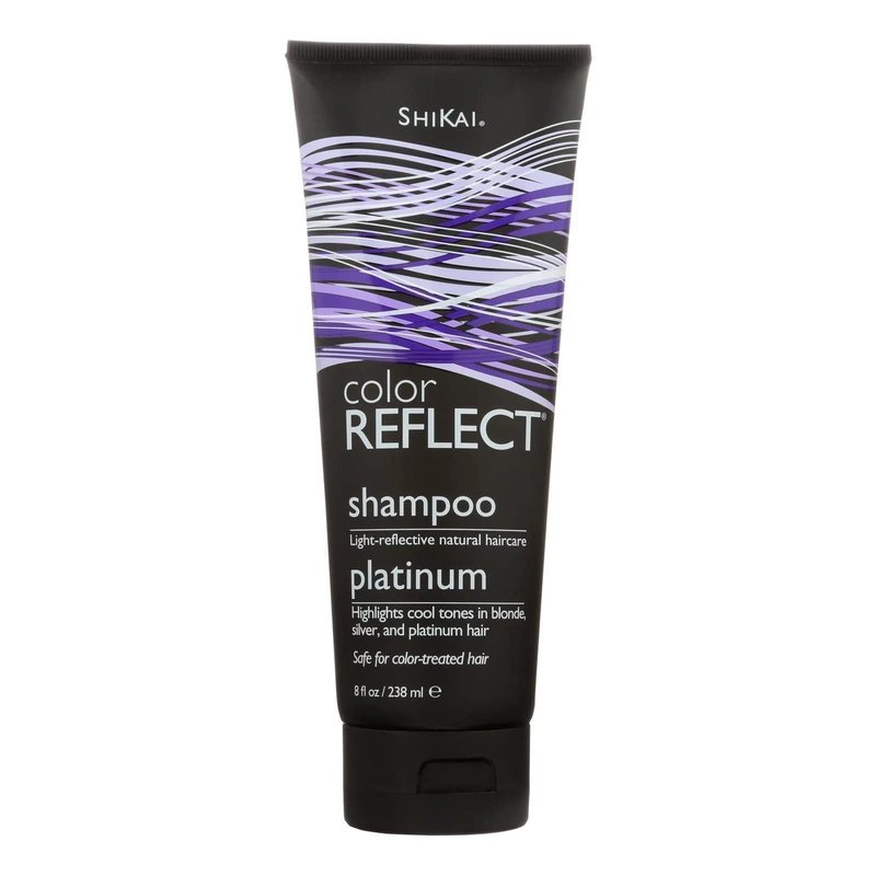 Shikai Color Reflect Platinum Shampoo (8oz, Pack of 2) | Highlights Cool Tones in Blonde, Gray & Platinum Hair | Gentle Cleanser Leaves Hair Shiny