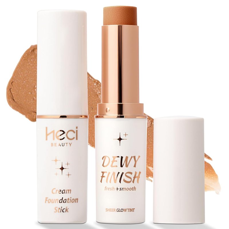 Tinted Foundation Stick - Balm to Cream Formula with Hydrating Ingredients | Medium Dark 04, 0.25 oz