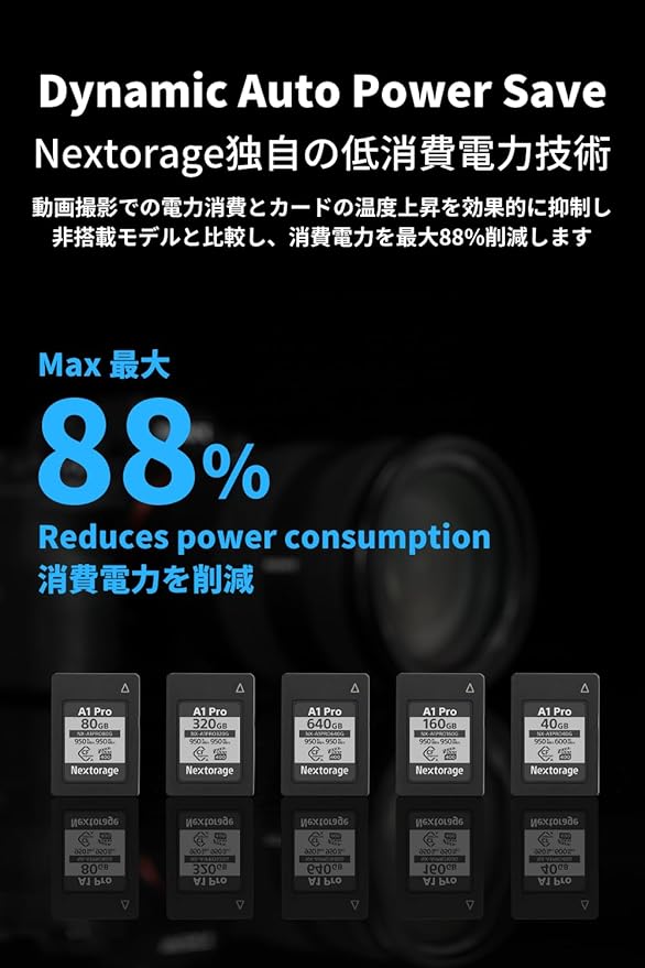 Nextorage Japan CFexpress Type A Card NX-A1PRO 80GB VPG 400 Ultra Fast Read 950MB/s Write 950MB/s
