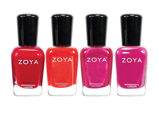 Zoya Nail Polish Quad Set - Vibrant Colors for Stunning Manicures | 4-Piece Collection