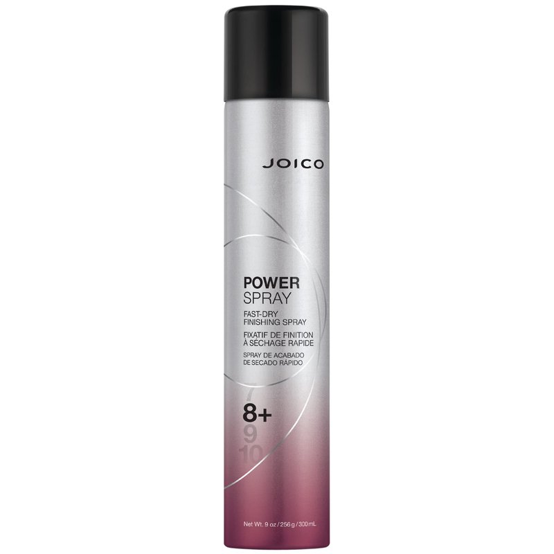 Joico Power Spray Fast-Dry Finishing Spray | For Most Hair Types | Protect Against Heat & Humidity, Pollution & Harmful UV | Paraben & Sulfate Free | 72 Hour Hold | 9.0 Fl Oz
