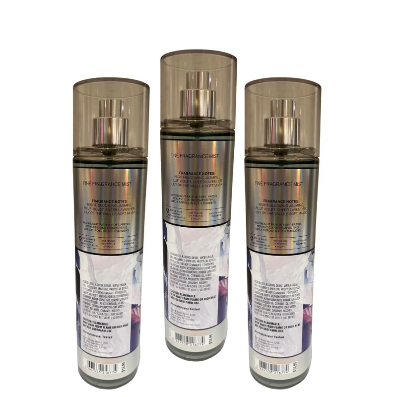 Bath & Body Works Moonlight Path Fine Fragrance Mist 8oz - Pack of 3