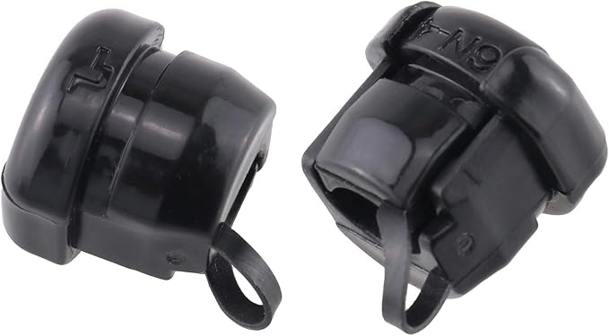 HJ Garden 10pcs Wire Cover Round Cable Wire Strain Relief Bush Grommet Round Strain Relief Bushing Electric Cable Protection Cord Buckle, Black