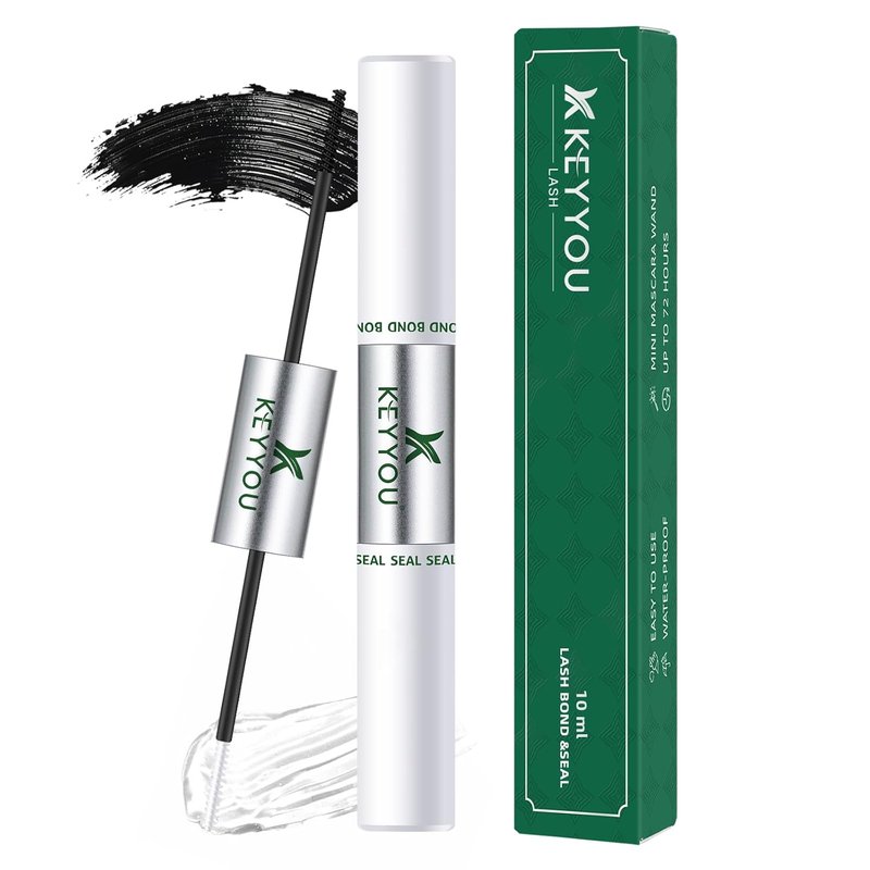Lash Bond and Seal - Waterproof DIY Lash Extension Glue | Strong, Gentle, Latex-Free, 10ML (Black)