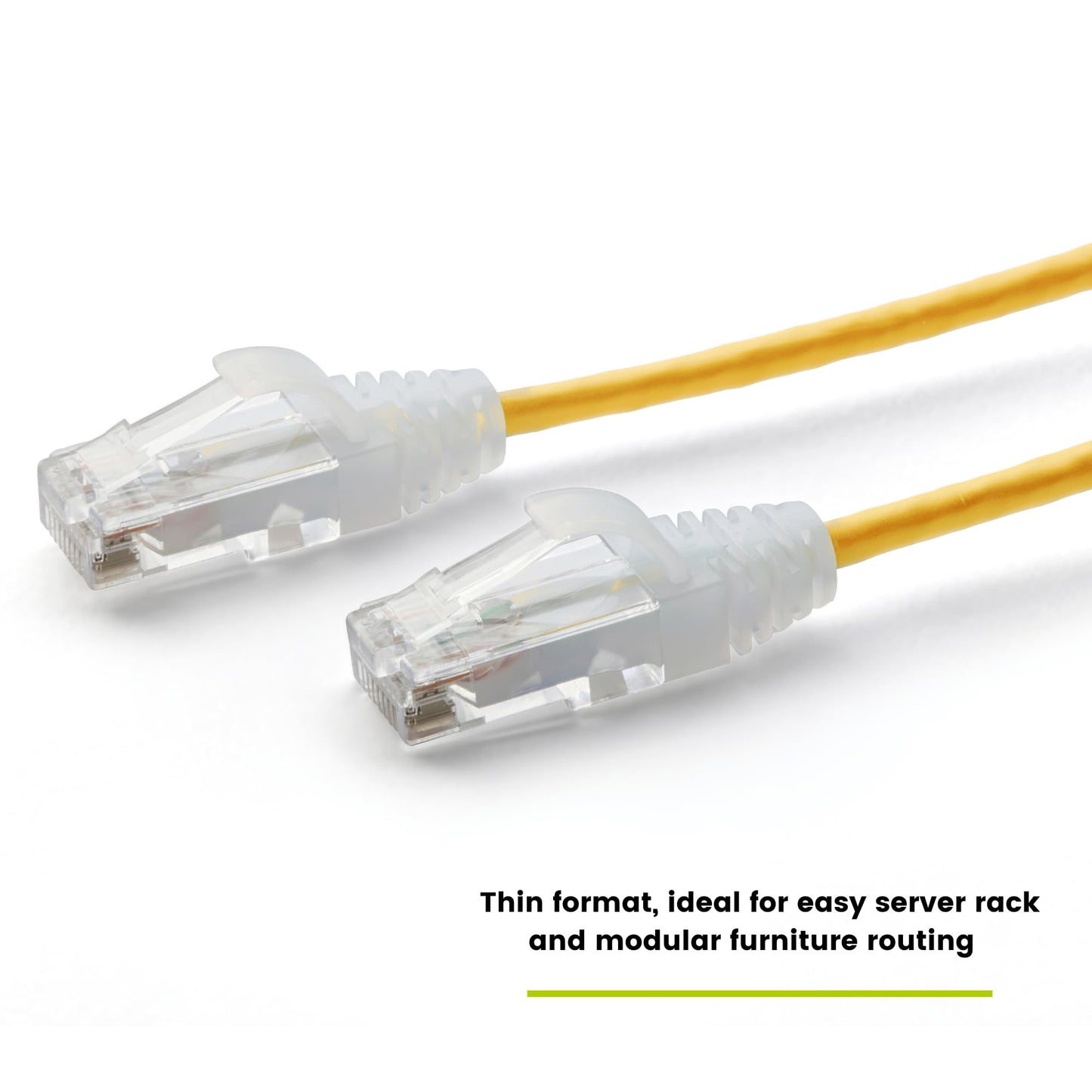 TRUECABLE Cat6 Component Rated Patch Cable, Unshielded (U/UTP), 2ft, Yellow, 28AWG Stranded Pure Copper, Snagless 10G High-Speed Ethernet Cable, PoE++ 4PPoE 100W, UL Listed, RoHS-3, 5 Pack